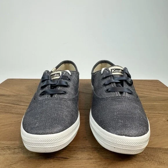 New NIB Womens Keds Champion Matte Metallic Blue Shoes Sneakers Size 6.5 M - Picture 3 of 8